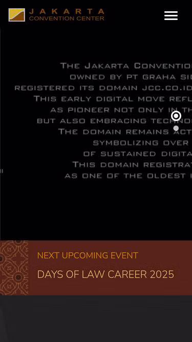 Screenshot of jcc.co.id