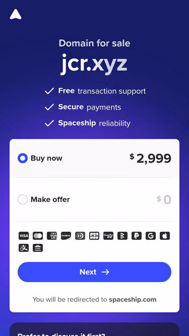 Screenshot of jcr.xyz