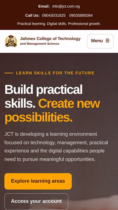 Screenshot of jct.com.ng