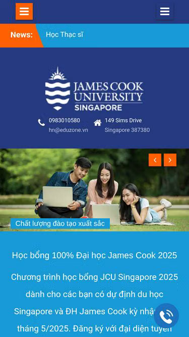 Screenshot of jcu.vn