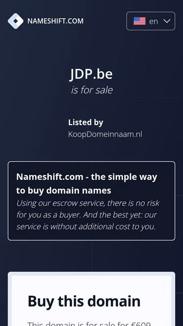 Screenshot of jdp.be