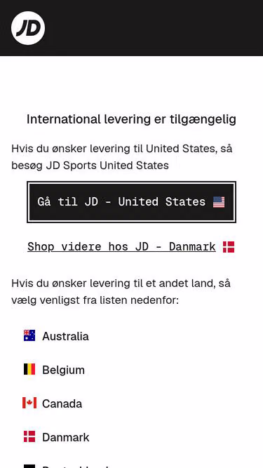 Screenshot of jdsports.dk