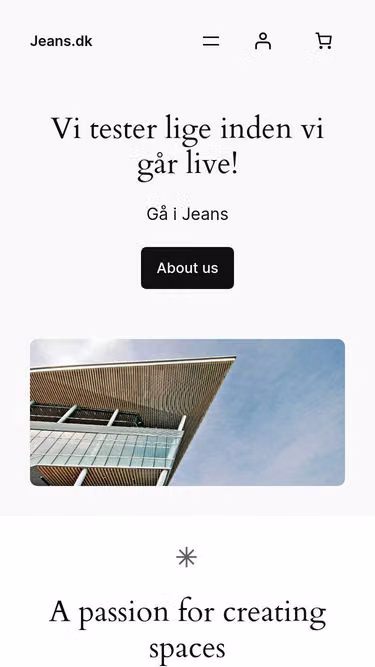 Screenshot of jeans.dk