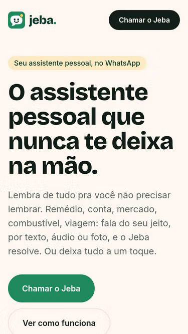 Screenshot of jeba.app.br