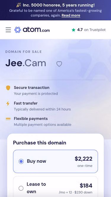 Screenshot of jee.cam