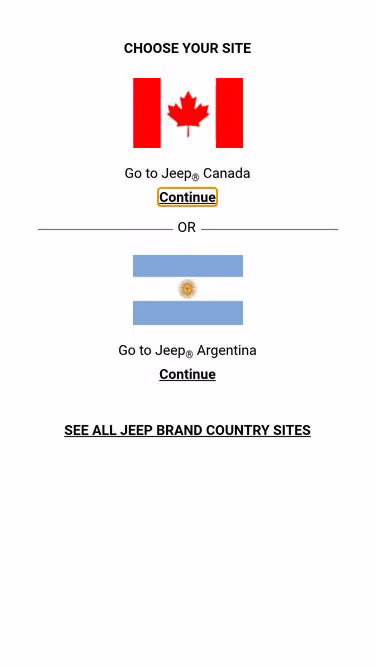 Screenshot of jeep.com.ar