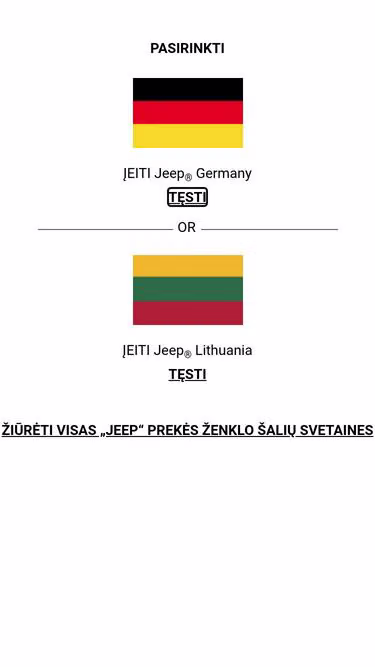 Screenshot of jeep.lt