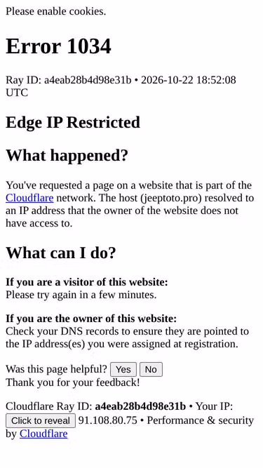 Screenshot of jeeptoto.pro