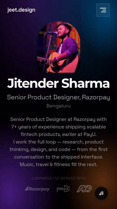 Screenshot of jeet.design