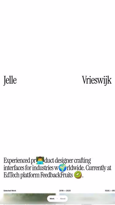 Screenshot of jelle.design