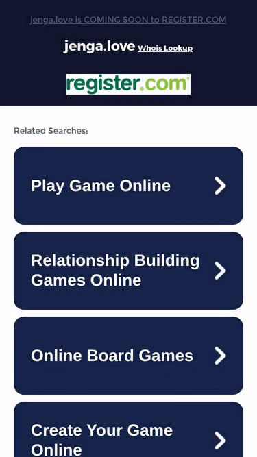 Screenshot of jenga.love
