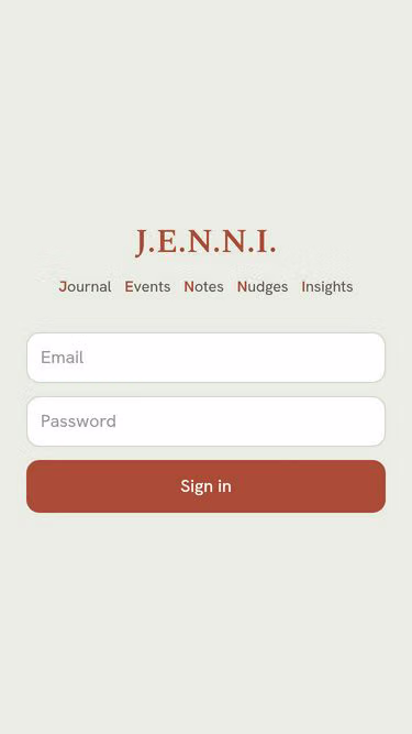 Screenshot of jenni.health