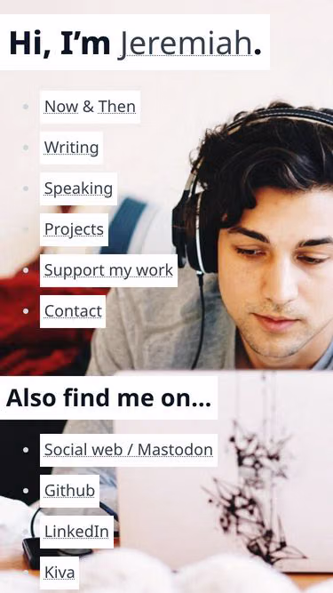 Screenshot of jeremiah.eu