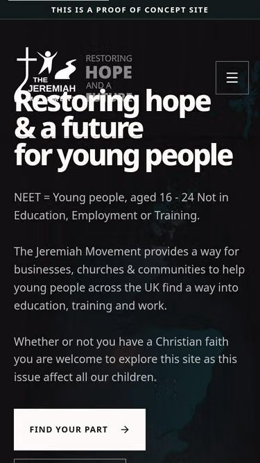 Screenshot of jeremiah.org.uk