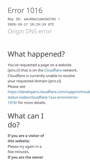 Screenshot of jero.cl