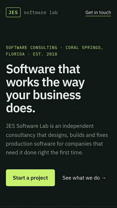 Screenshot of jes.software