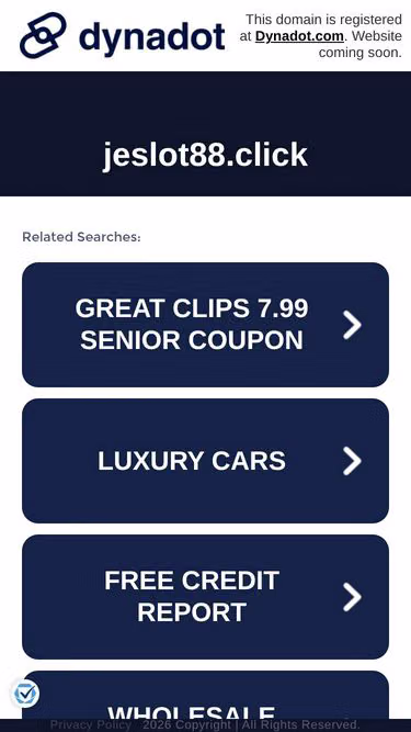 Screenshot of jeslot88.click