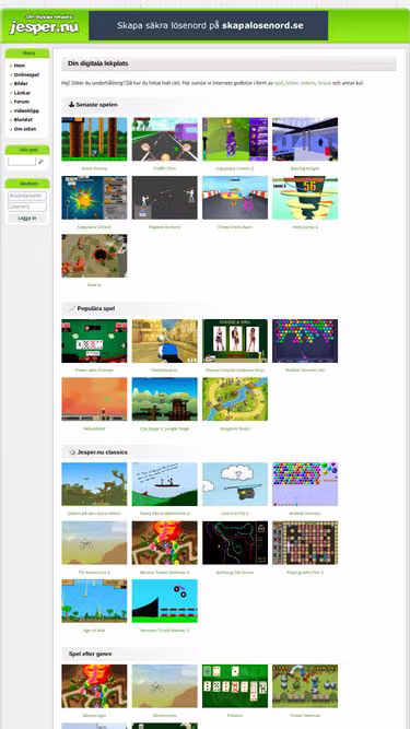 Screenshot of jesper.nu