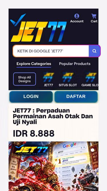 Screenshot of jet77.boats