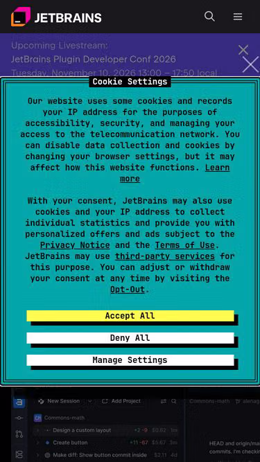 Screenshot of jetbrains.gw