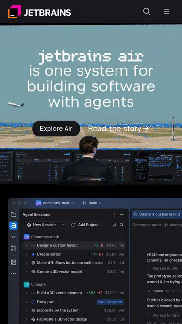 Screenshot of jetbrains.si