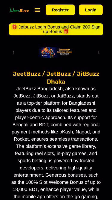 Screenshot of jetbuzz.net