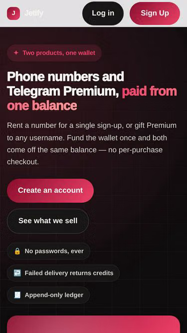 Screenshot of jetify.site