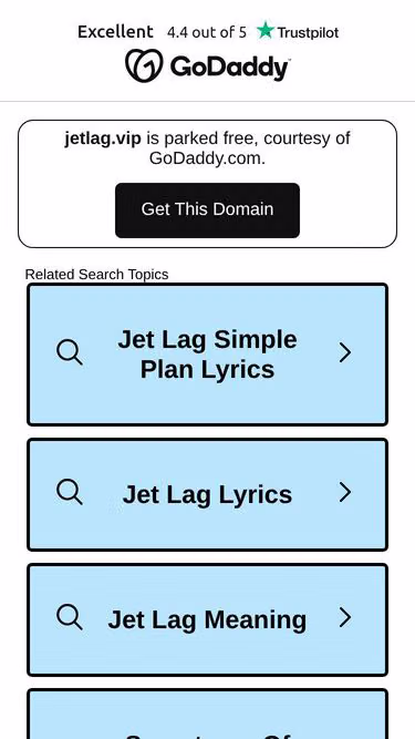 Screenshot of jetlag.vip