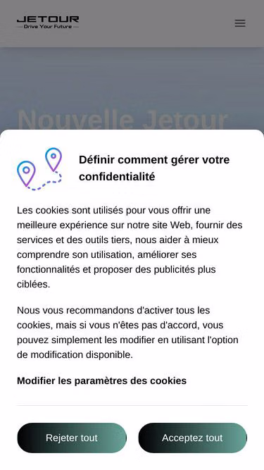 Screenshot of jetour.sn