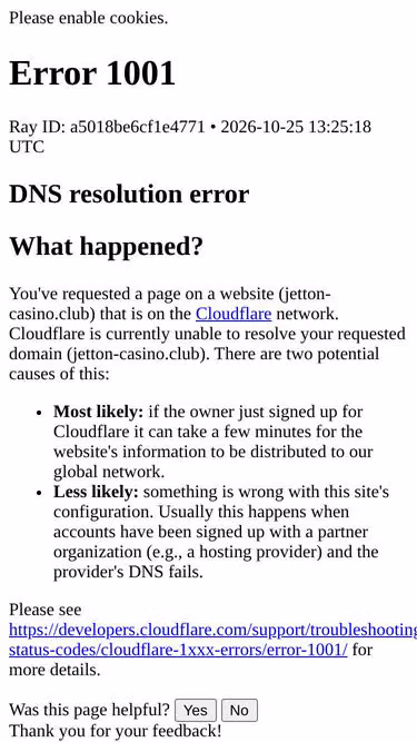 Screenshot of jetton-casino.club