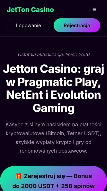 Screenshot of jetton-casino.pl