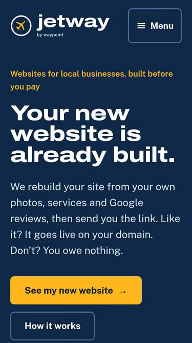 Screenshot of jetway.agency