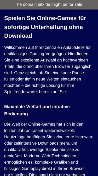 Screenshot of jetx.de
