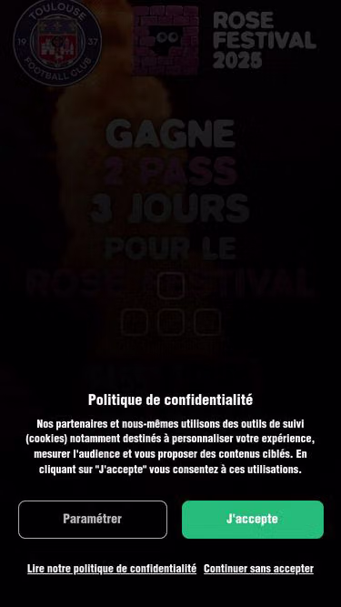 Screenshot of jeu.fm