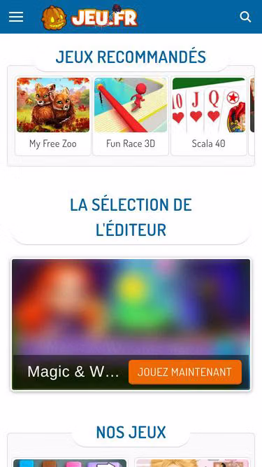 Screenshot of jeu.fr