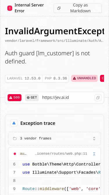 Screenshot of jev.ai.id