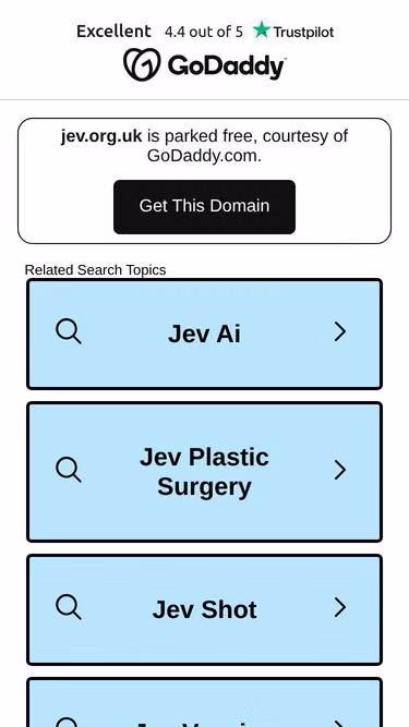Screenshot of jev.org.uk