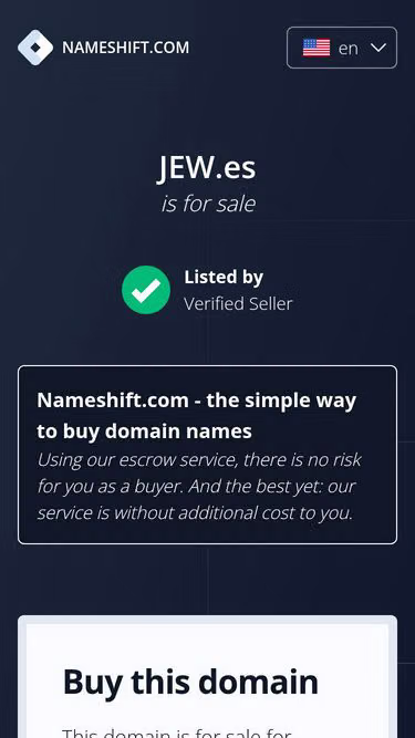 Screenshot of jew.es