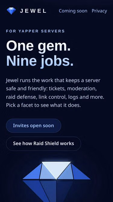 Screenshot of jewel.wtf