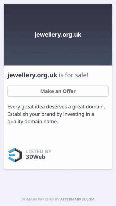 Screenshot of jewellery.org.uk