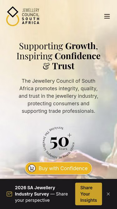 Screenshot of jewellery.org.za