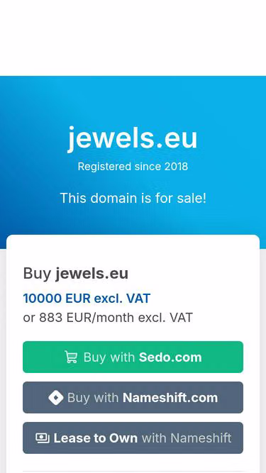 Screenshot of jewels.eu