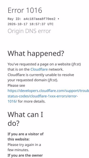 Screenshot of jfr.st