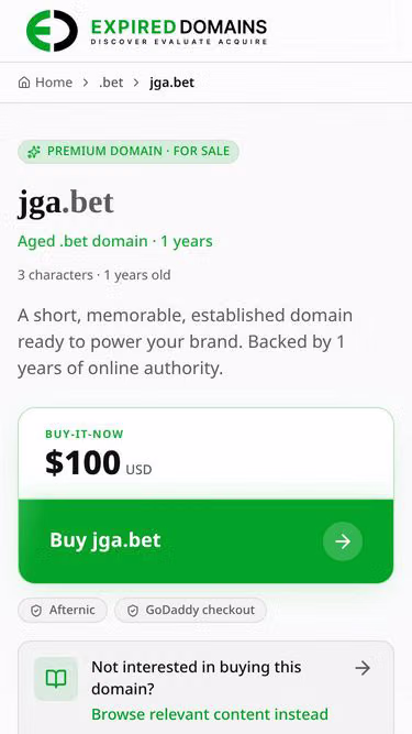 Screenshot of jga.bet
