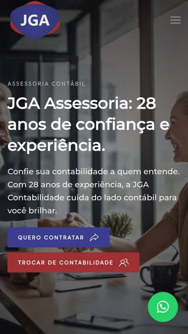 Screenshot of jga.com.br