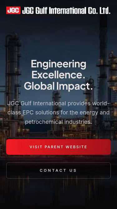 Screenshot of jgc.com.sa
