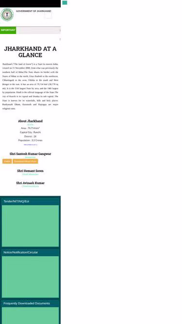 Screenshot of jharkhand.app
