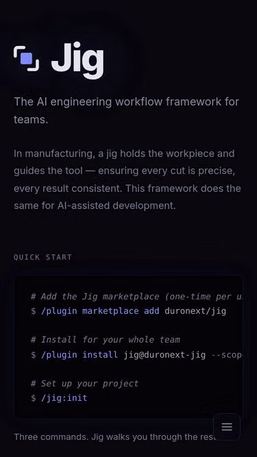 Screenshot of jig.fyi