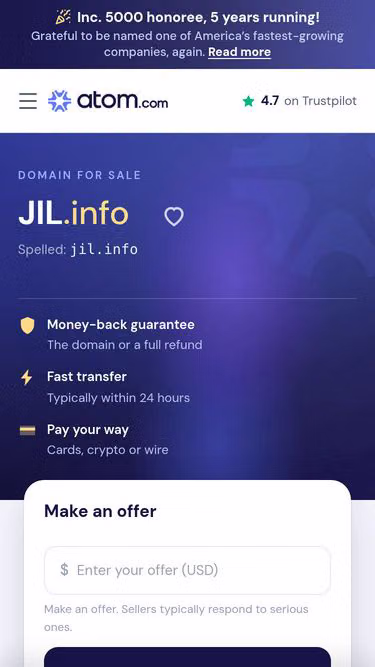 Screenshot of jil.info