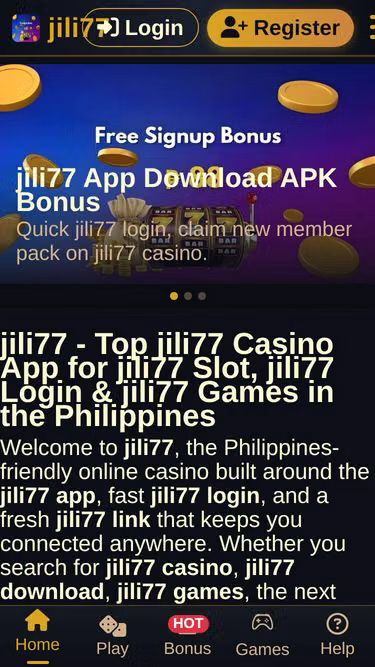 Screenshot of jili77.cyou